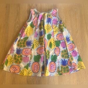 🥭🍊TEA COLLECTION TROPICAL A-LINE FRUIT PRINT DRESS🍊🥭